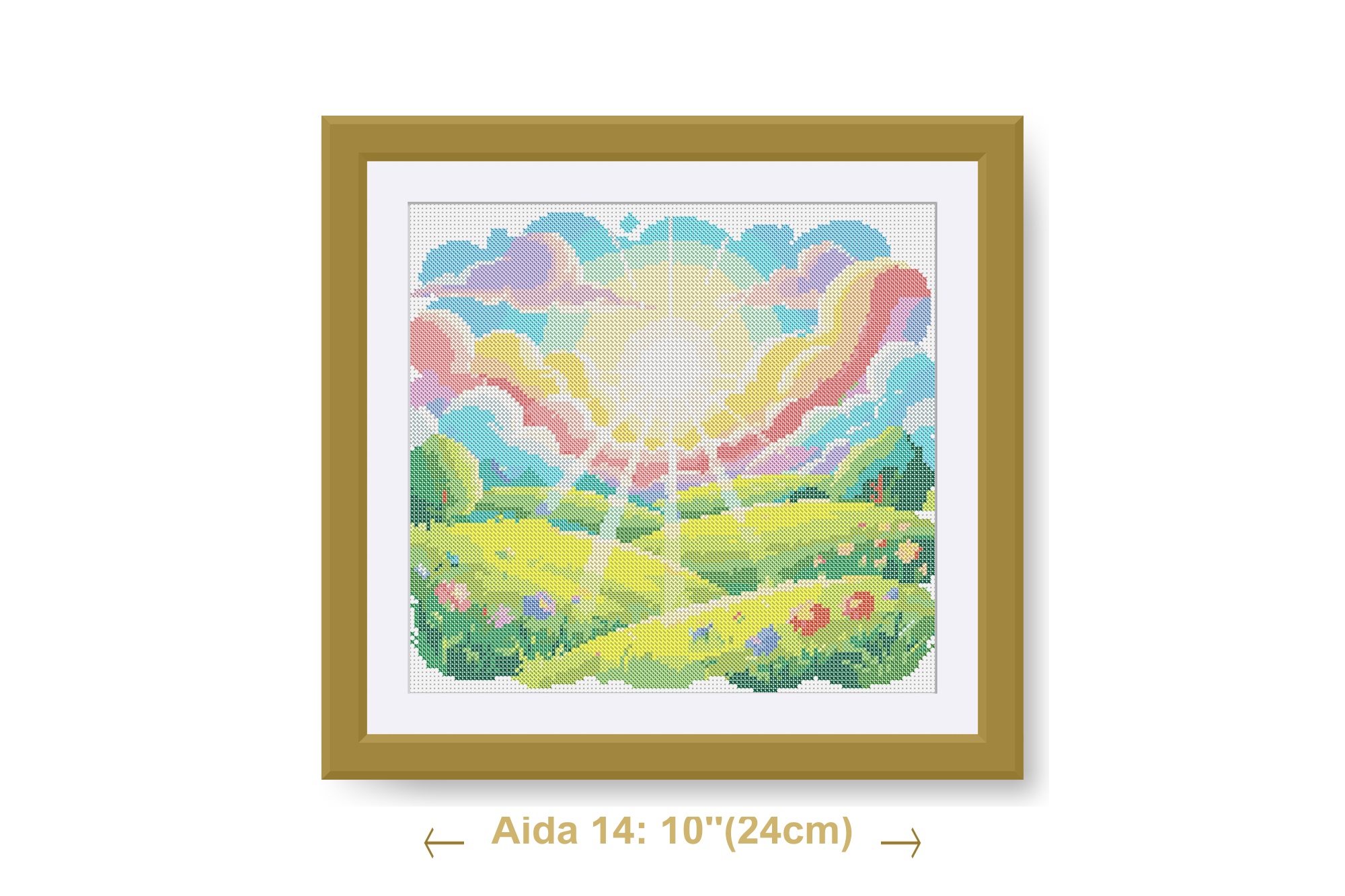 Mountain Landscape cross stitch pattern