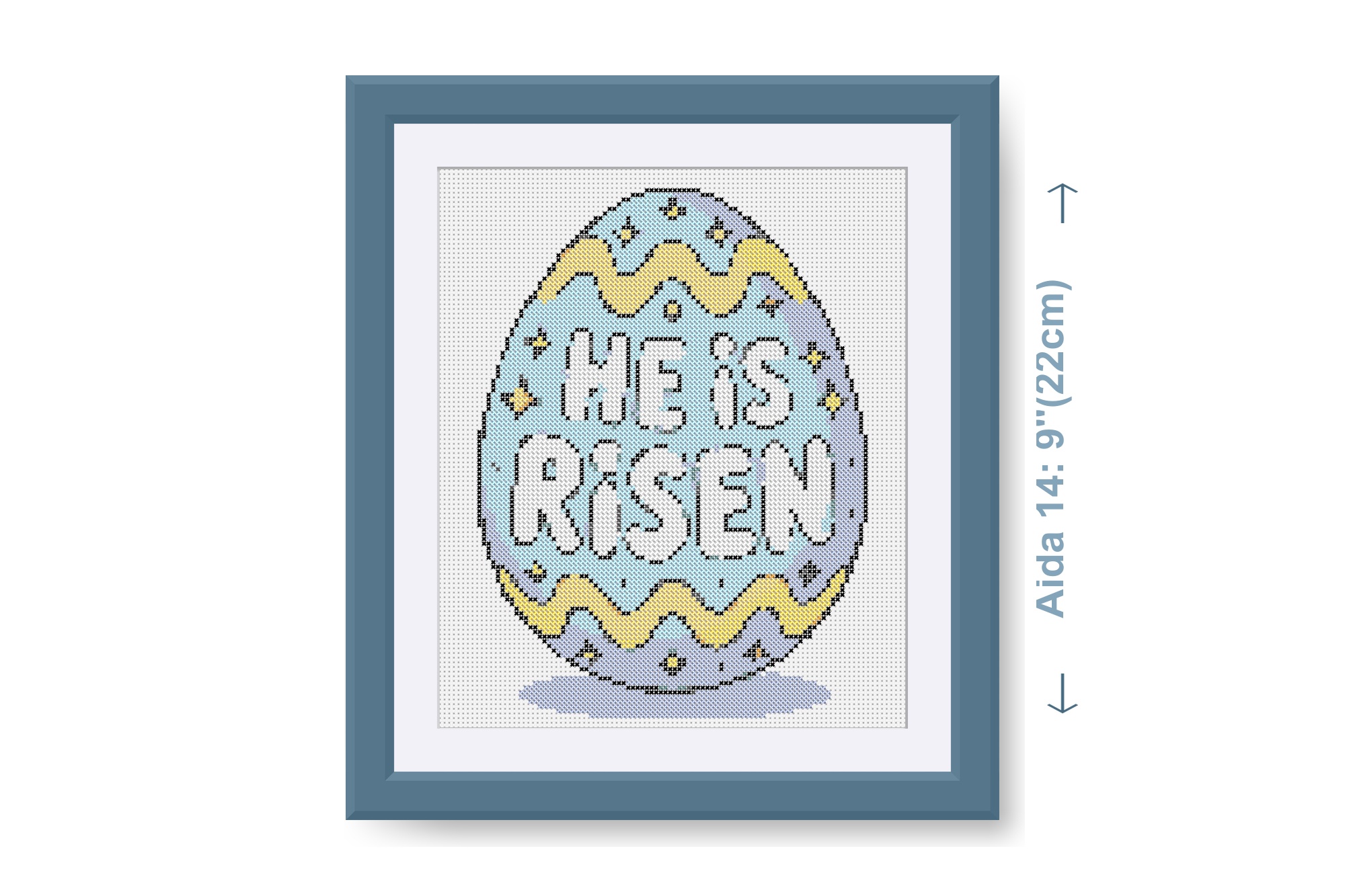 He Is Risen cross stitch pattern