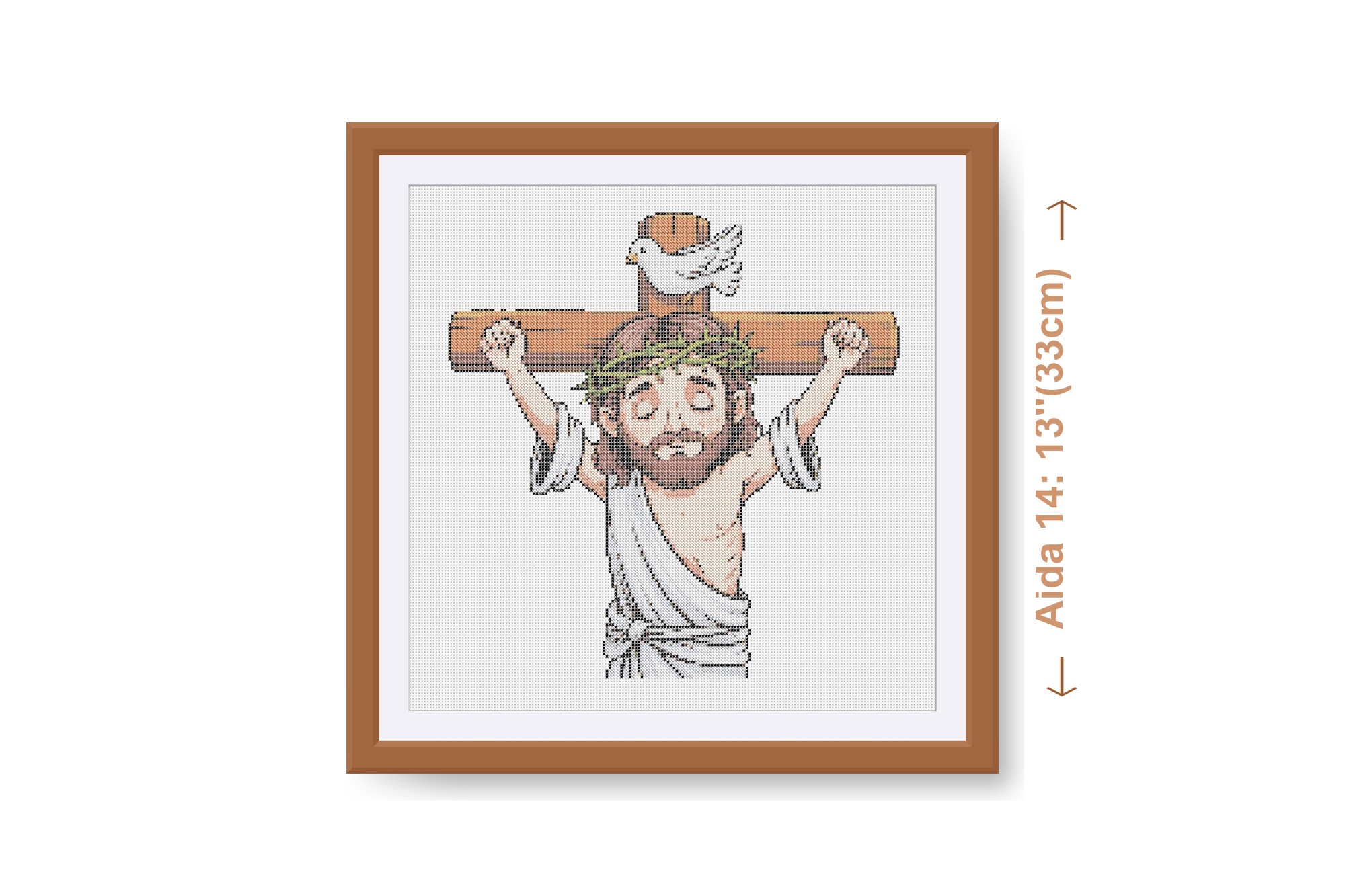 Crucifixion cross stitch pattern